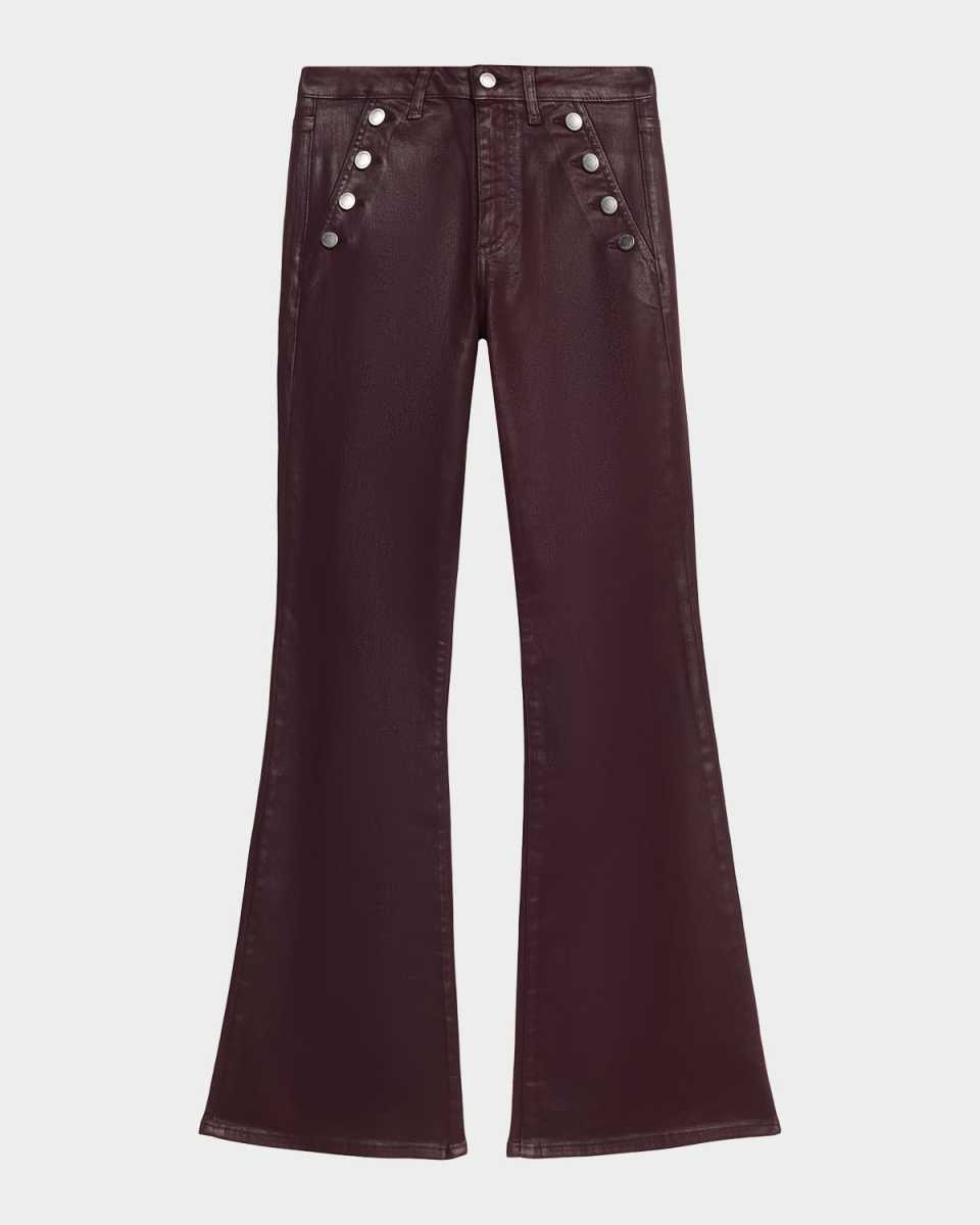 Coated Helena Flare Jeans
